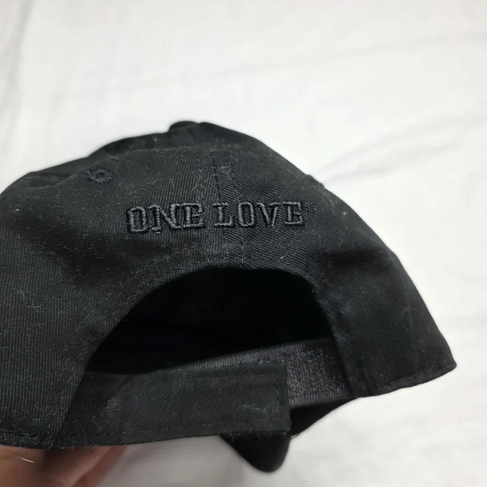 Raising Canes Crew Employee Hat Baseball Cap Uniform One Love black